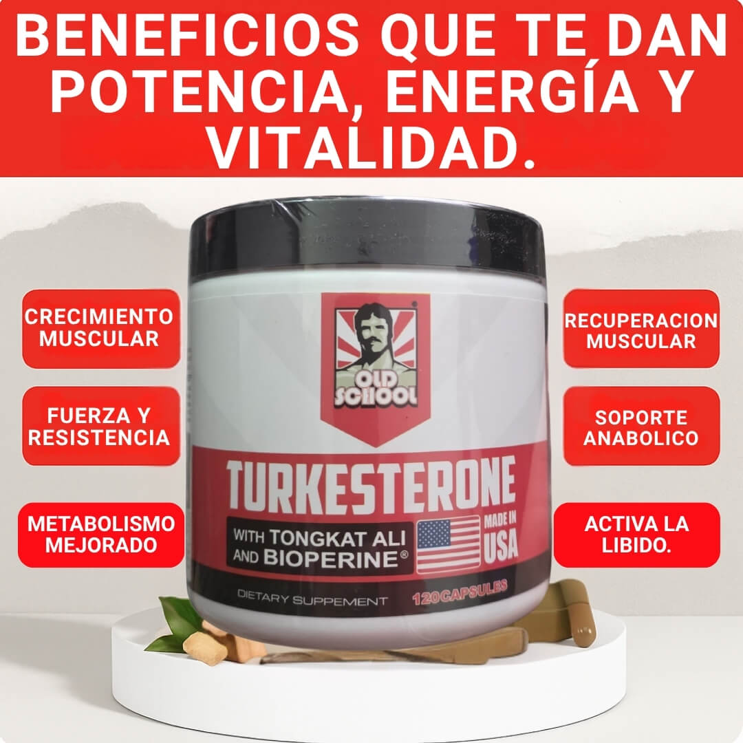 RECUPERA TU POTENCIA EN EL GYM Y EN LA CAMA CON TURKESTERONE EL ORIGINAL.®