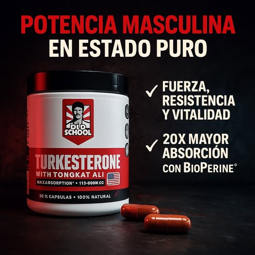 RECUPERA TU POTENCIA EN EL GYM Y EN LA CAMA CON TURKESTERONE EL ORIGINAL.®